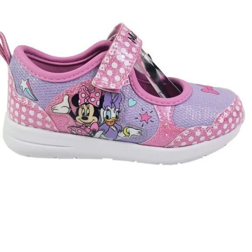 Disney Minnie Shoes for Girls - Pink Mary Jane LED Light Up Shoes Size 11 (19cm)
